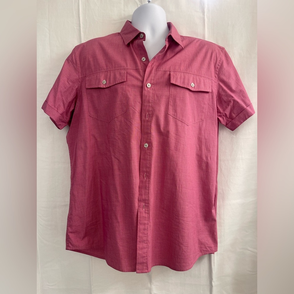 Apt. 9 Men's Casual Button Down Shirt in Rich Pink